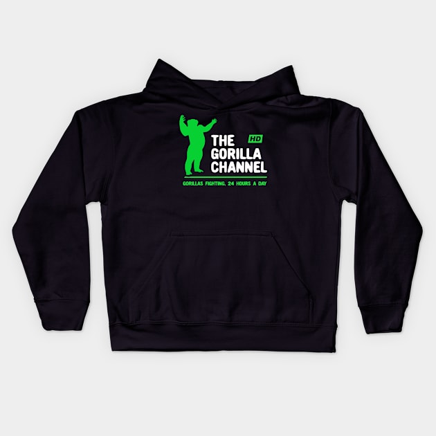 The Gorilla Channel Kids Hoodie by dumbshirts